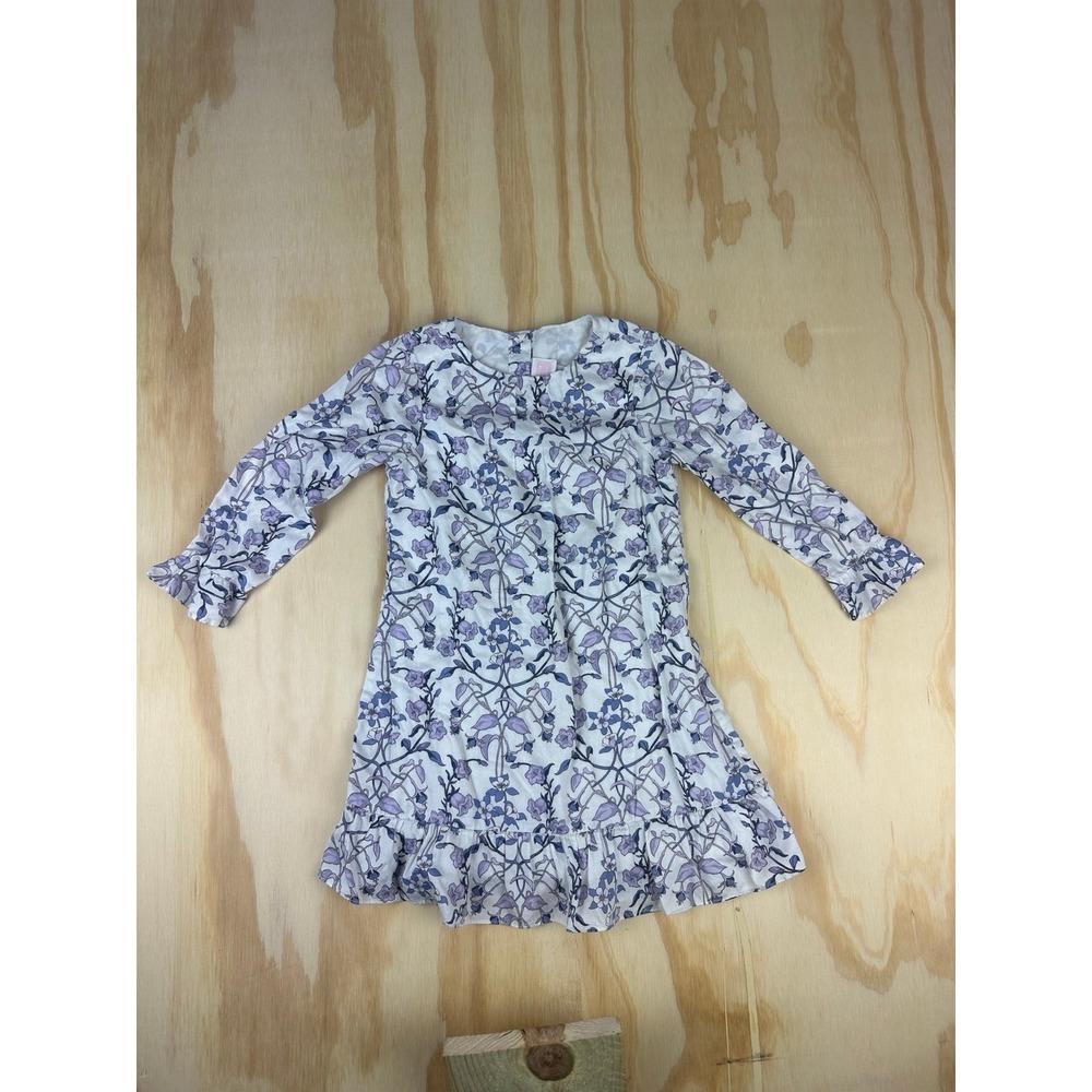 Janie and Jack‎ long sleeve dress with purple flowers 3t